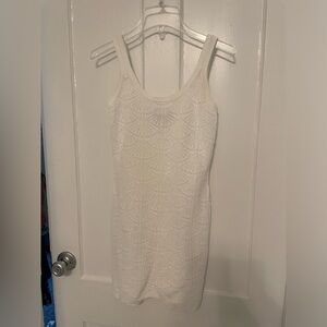 Hello Molly- NWOT- Islands knit mini dress, white, size medium